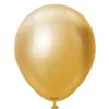 Kalisan Lateksballonger Mirror Gold, 30 cm, 10 stk