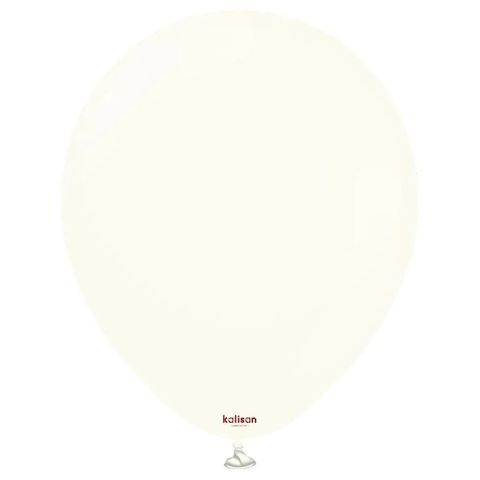 Kalisan Lateksballonger Retro White, 30 cm, 10 stk