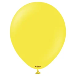 Kalisan Lateksballonger Standard Yellow, 30 cm, 10 stk