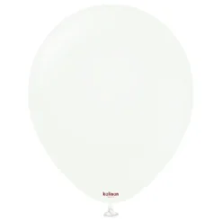 Kalisan Lateksballonger Standard White, 30 cm, 10 stk