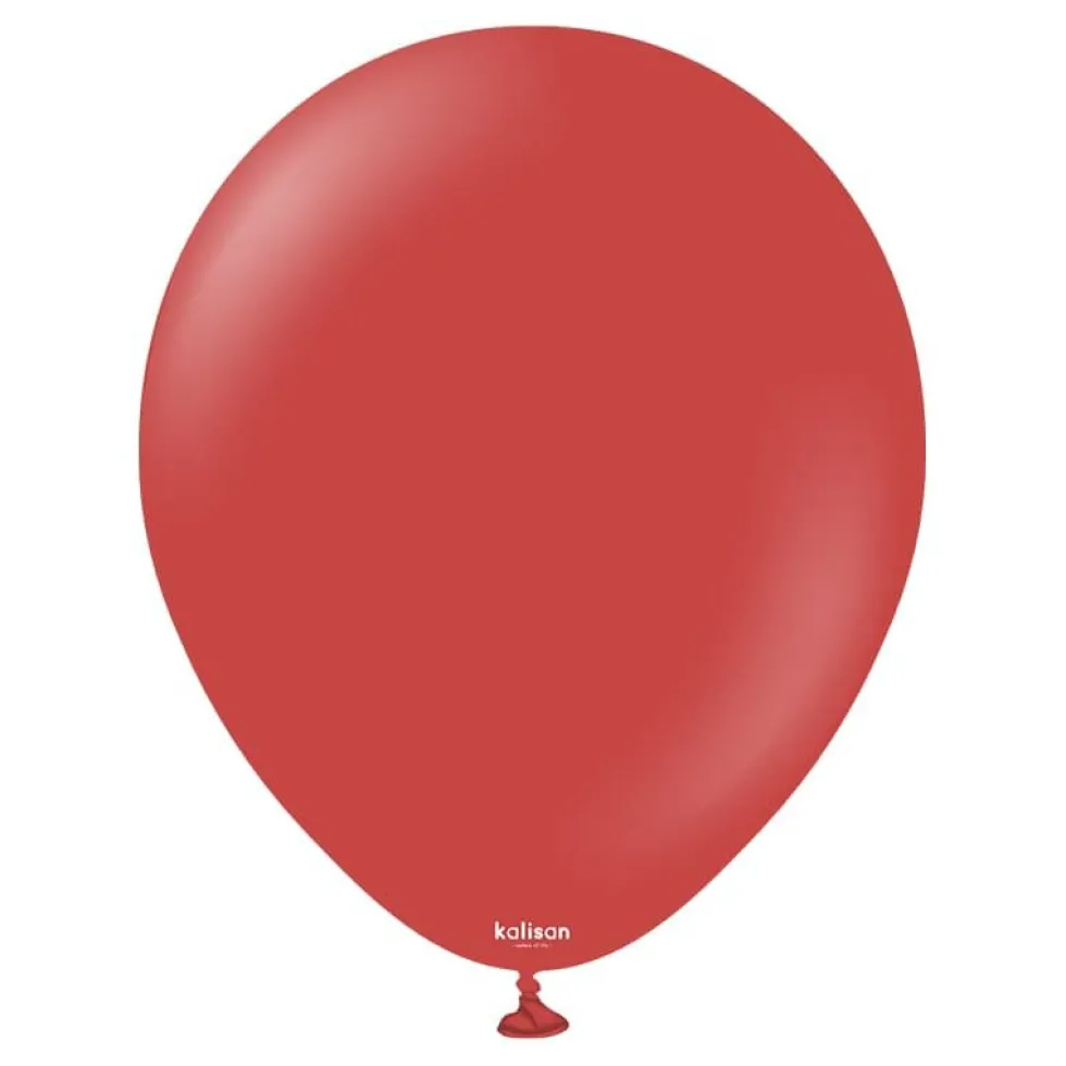 Kalisan Lateksballonger Standard Deep Red, 30 cm, 10 stk