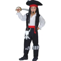 Kaptein Blackheart piratkostyme til barn