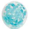 Konfettiballonger Papir Blå, 30 cm, 6 stk