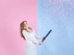 Konfettikanon Genderreveal, Rosa