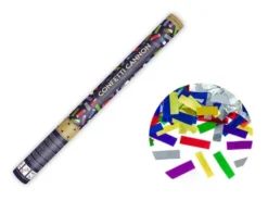Konfettikanon, Multifarget Metallisk, 60 cm