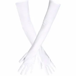 Lange Hansker 60 cm Hvit