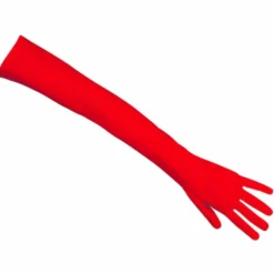 Lange Hansker 60 cm Rød