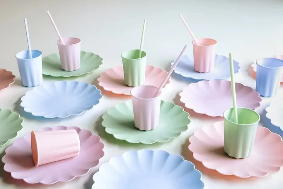 Lilla plastikk kopper, 4pk
