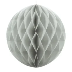 Lysegrå Honeycomb ball, 40cm