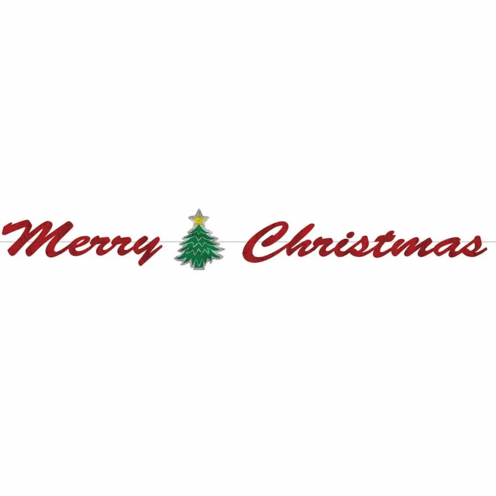 Merry Christmas banner 182 cm