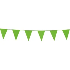 Mini Limegrønn vimpelrekke 3 meter