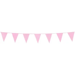 Mini Lys Rosa vimpelrekke 3 m