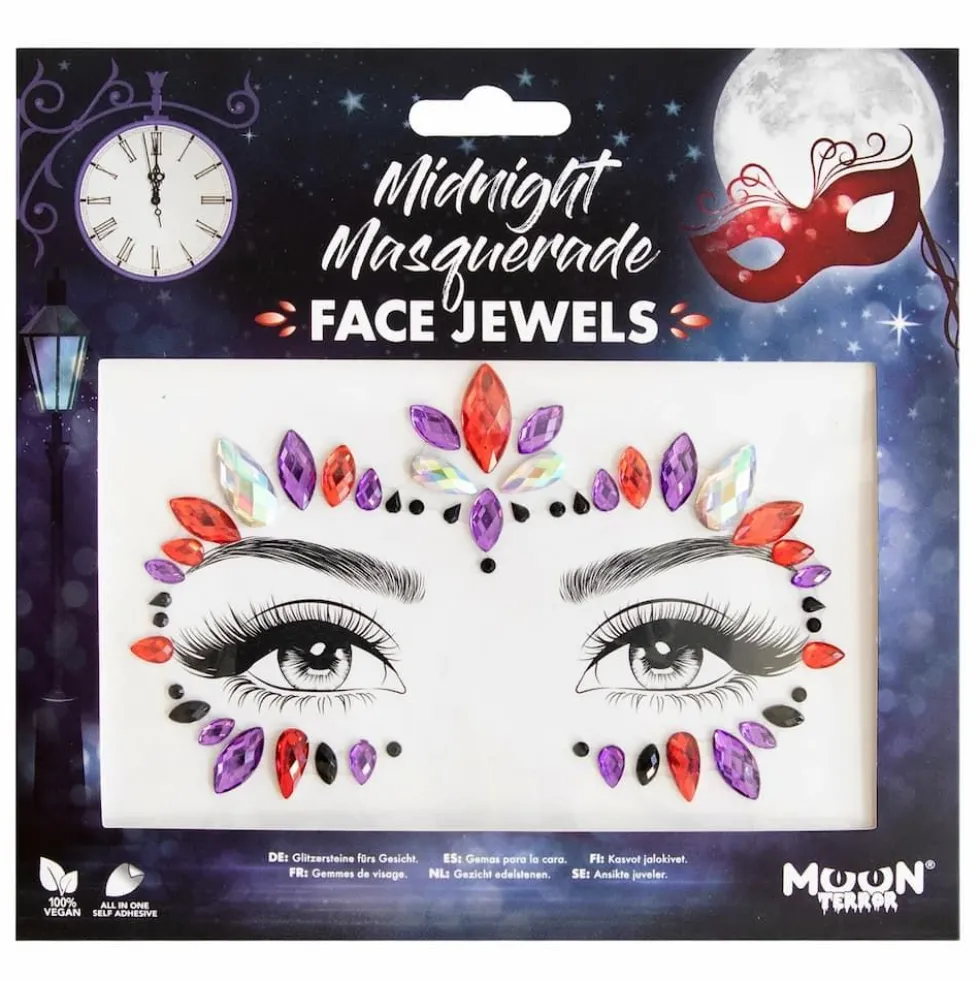 Moon Face Jewels Midnight Masquerade