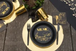 Music Gold Record Tallerkener, 10 stk