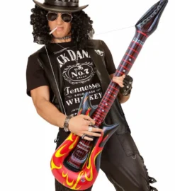Oppblåsbar gitar Flames 105 cm