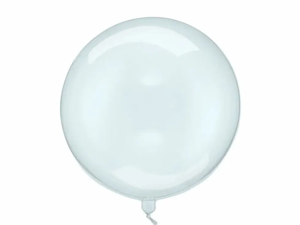 Orb Ballong Blå Gjennomsiktig, 40cm