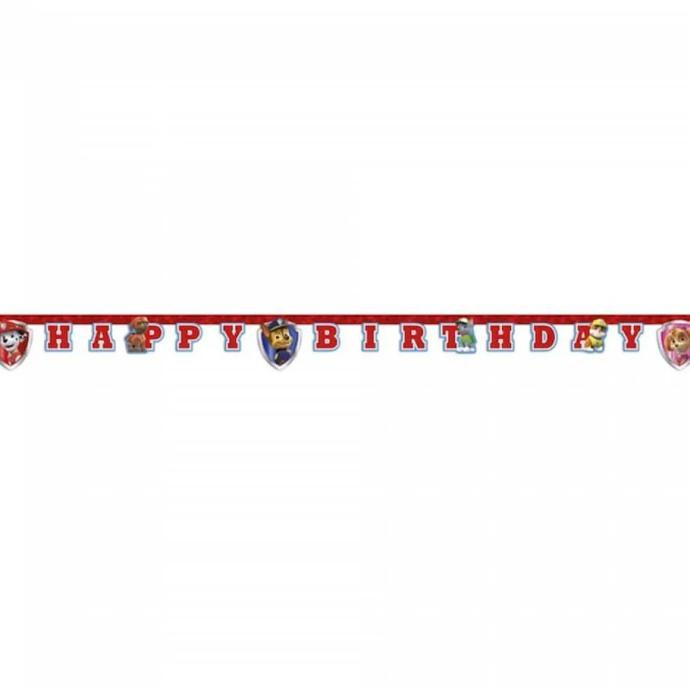 Paw Patrol Papirgirlander Happy Birthday