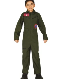 Pilotdress barnekostyme