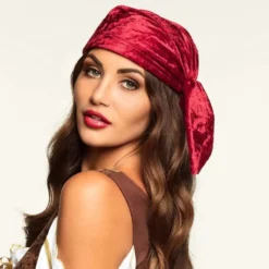 Piratbandana Rowan Rød Fløyel