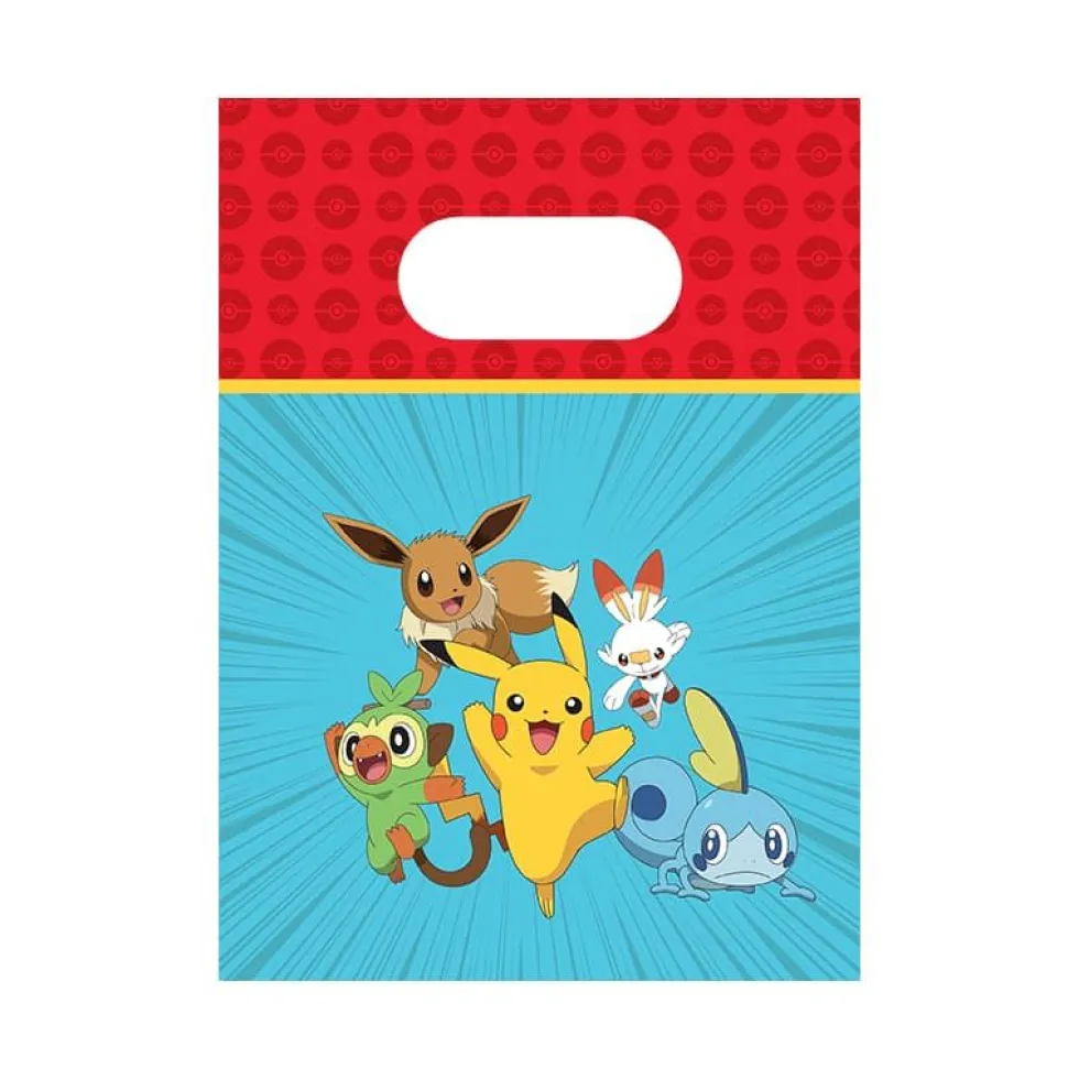 Pokemon Godteposer i papir, 4 stk.
