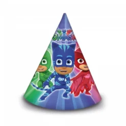Pyjamasheltene Partyhatter, 6 stk