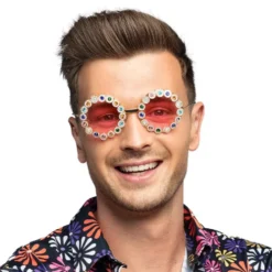 Rosa Hippie Briller Crystal