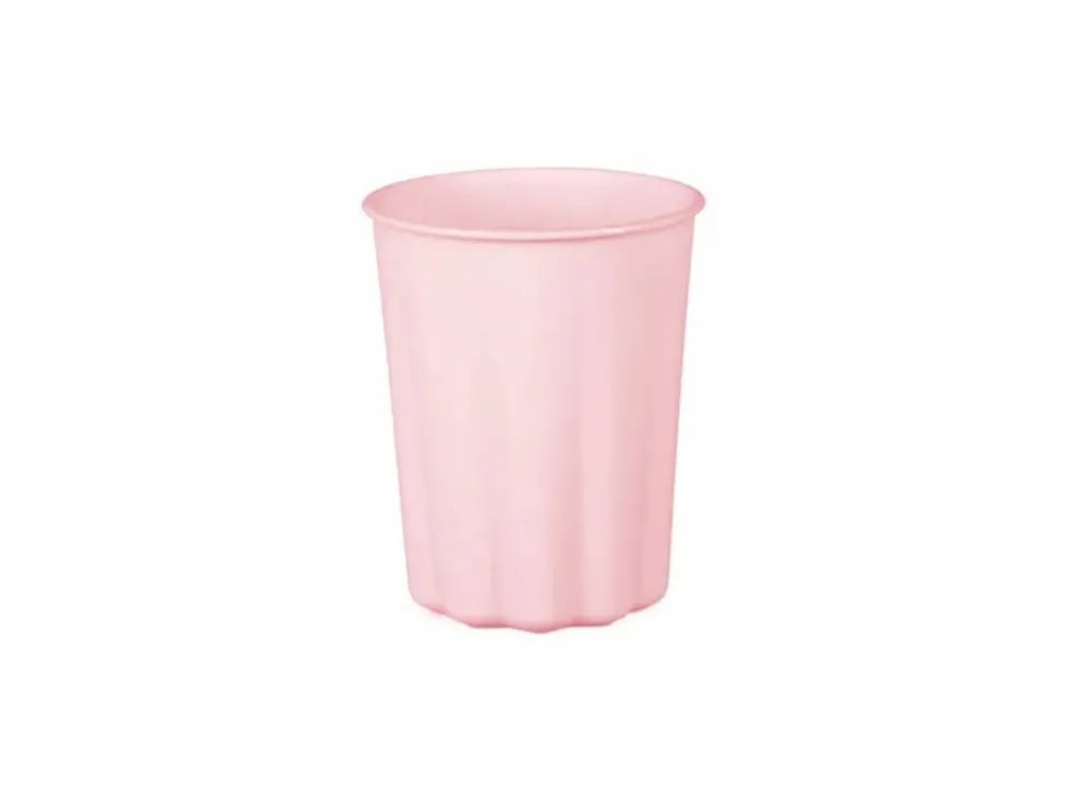 Rosa plastikk kopper, 4pk