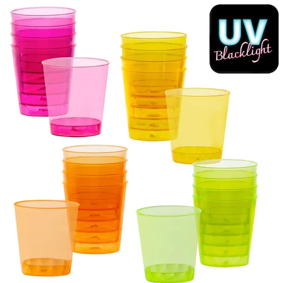 Shotglass neonfarget 20 stk