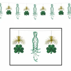 Skinnende Kløver St.Patricks Day Girlander