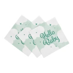 Skyer Hello Baby Babyshower Servietter, 20 stk.