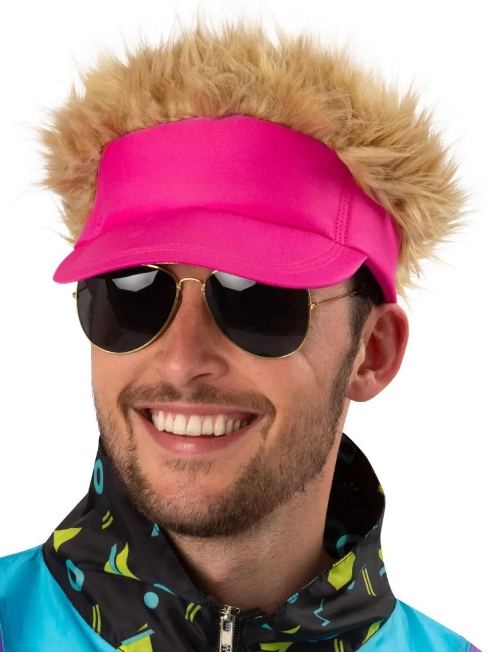 80's Neon Rosa Hatt