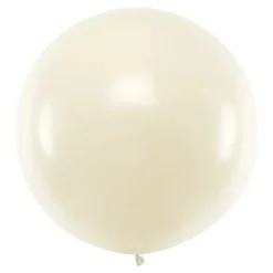 Stor kremhvit ballong, 1m