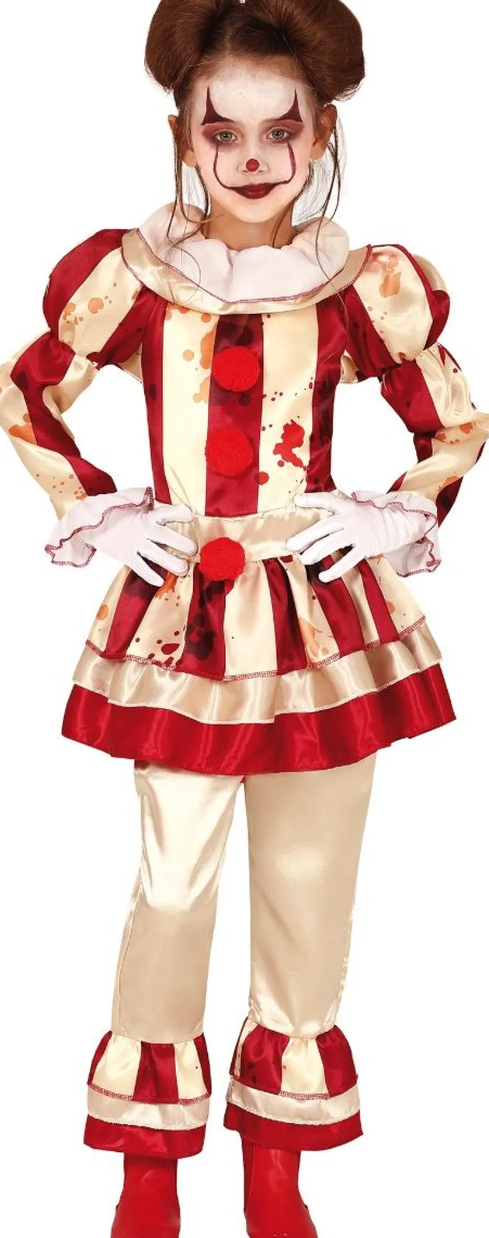 Stripete Horror Klovnekjole