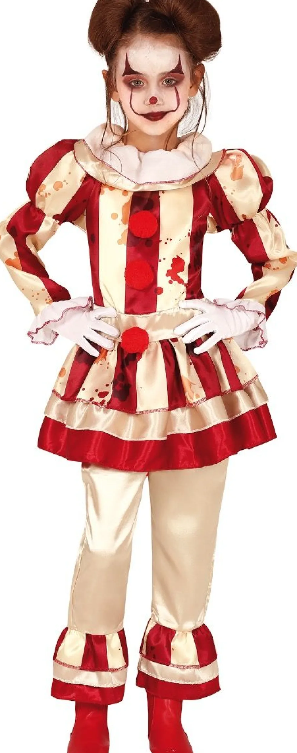 Stripete Horror Klovnekjole