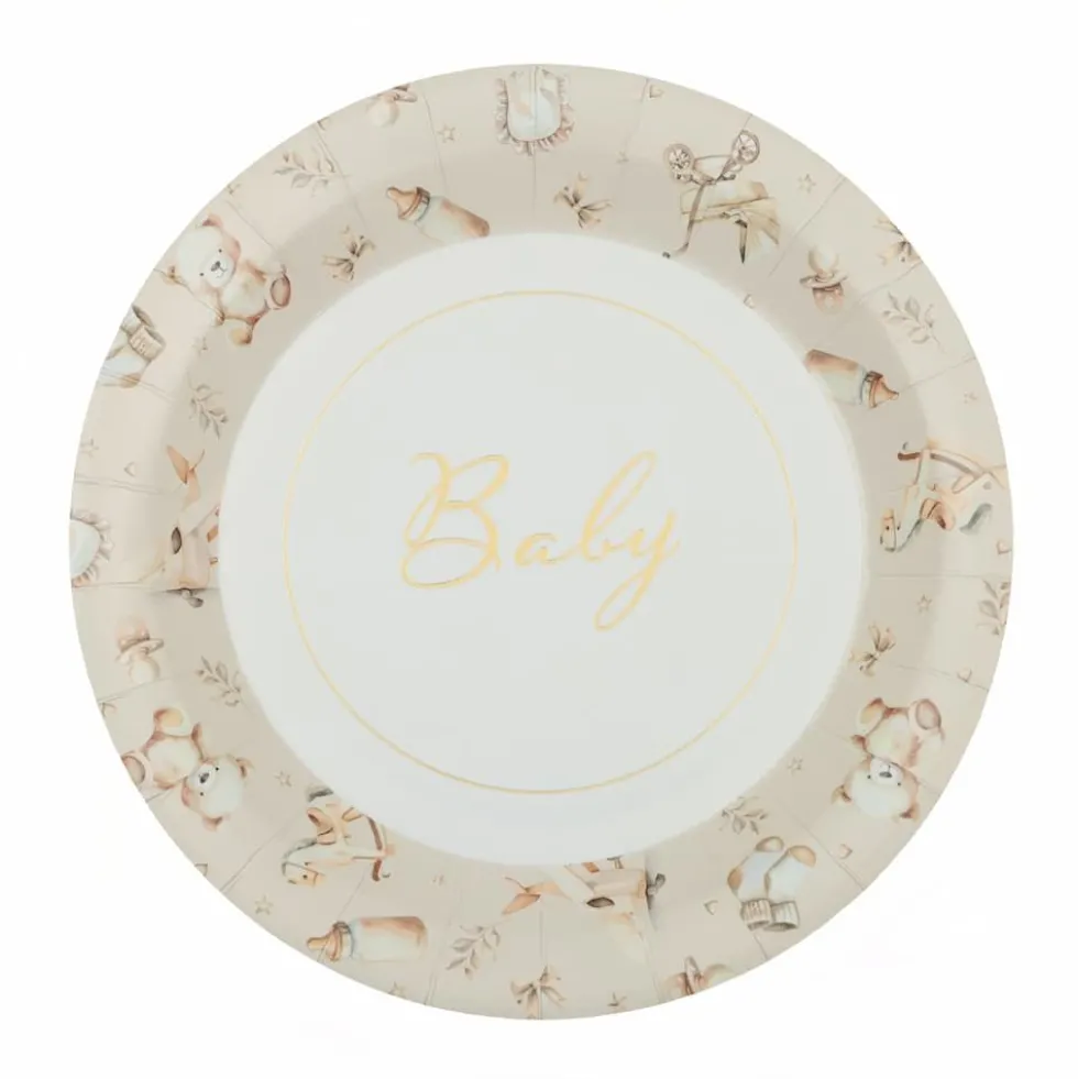 Teddybjørn tallerken 22,5cm 6stk