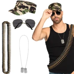 Tilbehørssett Soldat, 4 deler