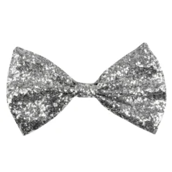 Tversoversløyfe Sølv Glitter