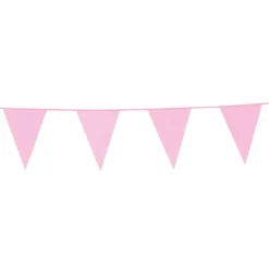 Vimpelrekke Lys Rosa 10m