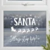 Vindusklistremerke Santa Please Stop Here