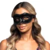 Øyemaske Venice Paljetter Sort